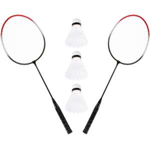 Set 2xrachete badminton, Metal, Multicolor 103288262 - Rachete de badminton, mingi si echipamente