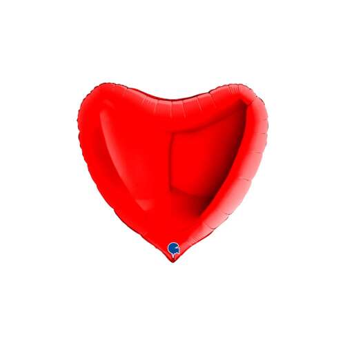 91 cm-es piros színű szív fólia lufi 103293806