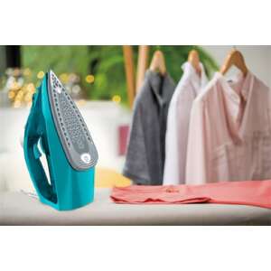 Tefal FV2867E0 iron, turquoise blue, dry and steam iron, Cerilium soleplate, 2500 W - Tefal