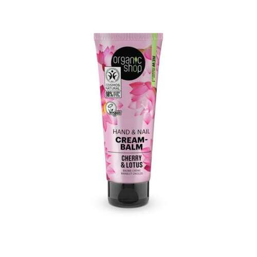 Organic Shop Cseresznye és Lótusz Kéz- és Körömápoló Balzsam, Japán Spa Terápia, 75ml