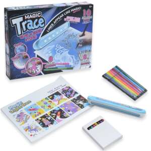Magic Trace UV Rajzkészlet - Filcek, Zsírkréta, UV Lámpa