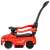 Red push car with lights and sounds for toddlers, 3 in 1, ride-on, walker, push car, side view