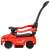 Red push car with lights and sounds for toddlers, 3 in 1, ride-on, walker, push car, side view