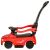 Ikonka Red Baby Ride-On Car with Push Bar - Side View