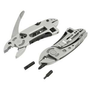 AG486 Multifunctional tool with case, stainless steel, pliers, screwdriver, knife, wrench, camping, hiking, fishing - Multitool