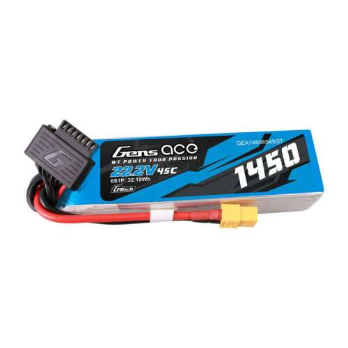 Gens Ace G-Tech 1450mAh 22.2V 6S LiPo Akku Pack mit XT60 Stecker