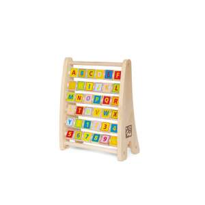 Hape Alphabet Abacus wooden toy for kids, learning letters and numbers - Hape