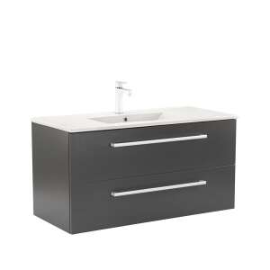 Vario Clam 100 Antracit Fürdőszobai mosdószekrény - Bútor