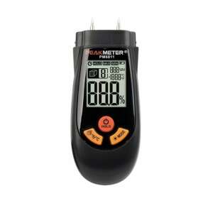 PEAKMETER PM6811 професионален дървомер за влага, цифров дисплей, измерва влажността в дърво, картон и други материали - Влагомер за материали