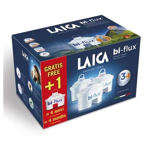 Balenie vodných filtrov Laica Bi-Flux 3+1
