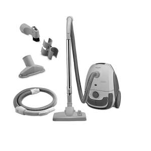 Zelmer ZVC221 800W corded vacuum cleaner with accessories, gray and white - Zelmer