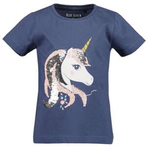 Blue Seven Mädchen-T-Shirt mit Einhorn-Druck und Pailletten, Größe 3-4 Jahre (104 cm) - Babys & Toddler