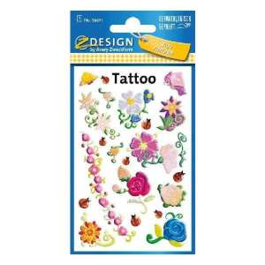Folie de tatuaje temporară Z Design by Avery Zwackform cu mai multe modele de flori - Tatuaje temporare