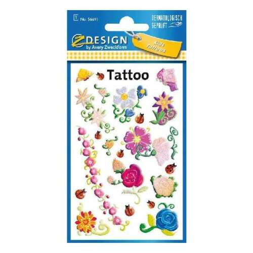 Autocolant de tatuaje Flori