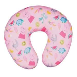 Пътуваща възглавница за врата Peppa Pig, розова с Peppa Pig и тропически модел - Възглавница за врата