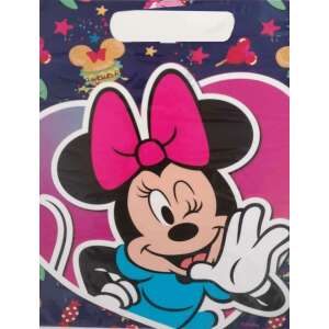 Torba prezentowa Disney Minnie Mouse, różowy i niebieski wzór z Minnie Mouse na tle w kształcie serca - Pakowanie prezentów