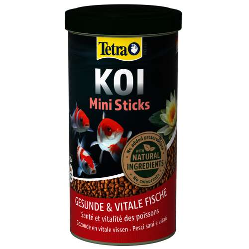 TetraPond Koi Mini Sticks Fischfutter für Koi, 1 L/370g, gesundes Wachstum, natürliche Zutaten