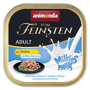 Animonda Vom Feinsten Adult nedves macskaeledel csirkével tejmártásban, 100g - Animonda