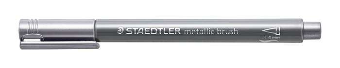 STAEDTLER &quot;Design Journey Metallic Brush&quot; ezüst 1-5 mm dekormarker