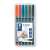 STAEDTLER Lumocolor 318 permanent markers, 6 pack, 0.6mm, assorted colors