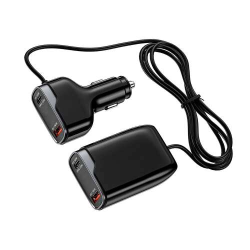 Încărcător auto Astrum PRO GO PD100 cu 2 porturi USB și 2 porturi Type-C