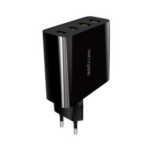 Astrum Pro PD100 65W USB-C und 18W USB-A Wandladegerät, schwarz - Netzwerkadapter
