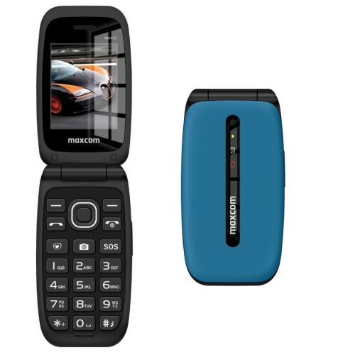 Maxcom MM828 4G Klapphandy, offene und geschlossene Ansicht