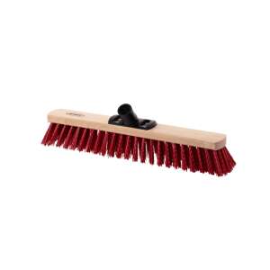 Maddox Bonus 40cm red bristle broom with wooden handle for sweeping outdoor areas - Bonus
