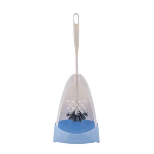 WC kefe tartóval, fehér és kék színben, Bonus márka