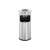 Durable DB333223 fireproof silver round trash can with ashtray