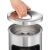 Durable DB333223 (19 l) fireproof silver round bin with ashtray 58257847