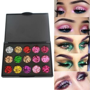 Csillogó Szemhéjpúder Paletta - 15 Szín 138204197 - Szemhéjfesték