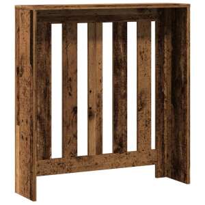 vidaXL mască calorifer din lemn antichizat, dulap calorifer independent cu raft - Accesorii pentru șemineu și sobă