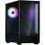 Zalman Mini P10 black computer case with tempered glass side panel and RGB fan