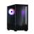 Zalman Mini P10 black computer case with tempered glass side panel and RGB fan