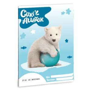 Cuki Állatok Füzet - Kockás - A5 - 32 oldal