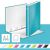 Leitz Wow A4 Maxi Ice Blue Ring Binder with Color Options