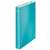 LEITZ Wow A4 Maxi 40mm D-ring binder, ice blue, closed, side view