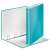 LEITZ Wow A4 Maxi 40mm D-ring binder, ice blue, open, showing rings and spine