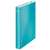 LEITZ Wow A4 Maxi 40mm D-ring binder, ice blue, closed, side view