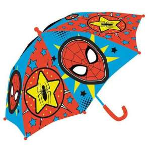 Parasolka dziecięca Spider-Man, 60cm, czerwona i niebieska z gwiazdami i wzorem Spider-Mana - Parasol dziecięcy