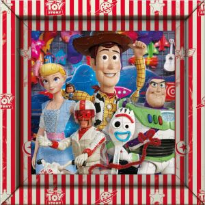 Clementoni Toy Story 4 puzzle képkerettel, 60 darabos, Woody-t, Buzz Lightyeart és Bo Peepet ábrázolja - Clementoni Puzzle