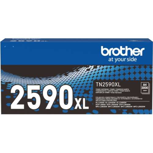 Brother TN2590XL fekete lézertoner kazetta, 3000 oldal, Brother nyomtatókhoz - Brother