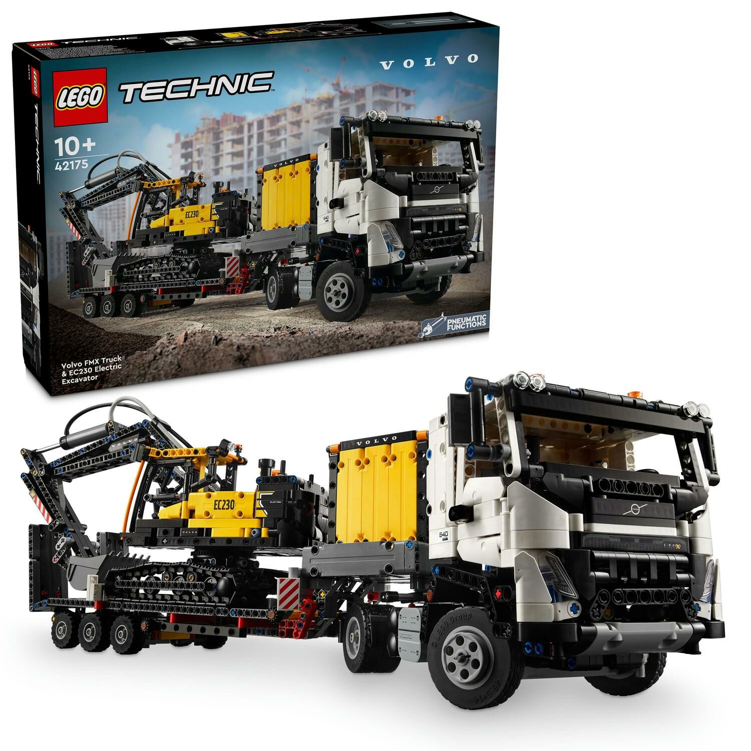 E-shop LEGO® Technic Volvo FMX nákladné auto a elektrické rýpadlo EC230 42175