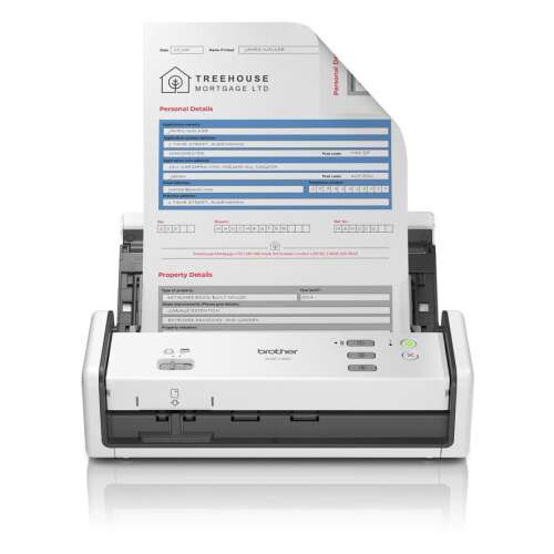 Scaner de documente Brother ADS-1300 ADF, alb, 1200 x 1200 DPI, A4