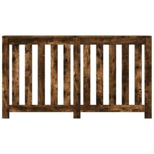 vidaXL Radiator din lemn asamblat, nuanță stejar fumuriu, 149 x 20 x 82 cm, husă pentru radiator, dulap pentru radiator, raft pentru radiator, ascundere pentru radiator, acoperire pentru radiator, înveliș pentru radiator, mobilier pentru radiator, decor pentru radiator, depozitare pentru radiator - Inserții de șemineu