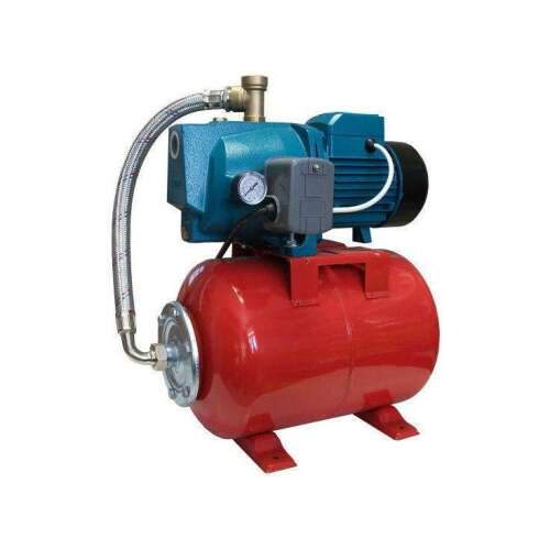 LEO XJWm 90/55-50CL Hauswasserpumpe mit Drucktank, ideal für die Wasserversorgung zu Hause, Bewässerung und Bewässerungssysteme