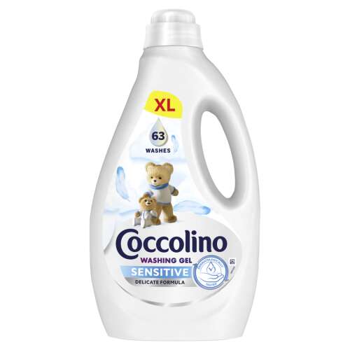 Coccolino Sensitive Washing Gel, 2.52L, 63 washes, delicate formula, for sensitive skin, baby clothes
