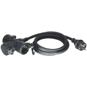 Entac kültéri elosztó hosszabbító 3 foglalattal és 3 méteres kábellel - Entac