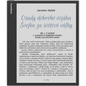 PocketBook InkPad Eo e-olvasó egy könyv borítóját mutatja - eBook olvasó